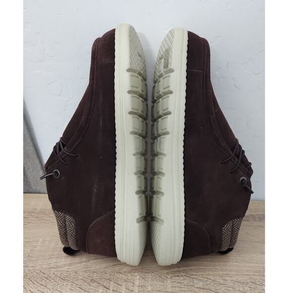 Bruno Marc Men's Size 10 Slip On Low Chukka Boots Casual Loafers Brown Suede - Picture 7 of 10